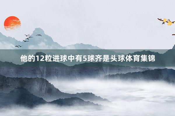 他的12粒进球中有5球齐是头球体育集锦