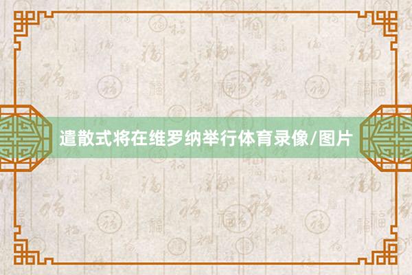 遣散式将在维罗纳举行体育录像/图片