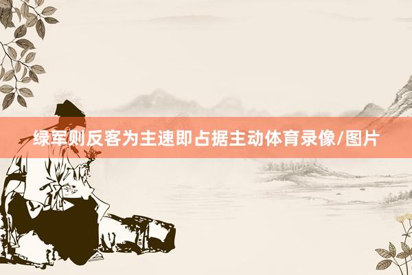 绿军则反客为主速即占据主动体育录像/图片