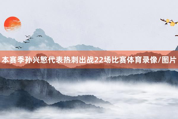 本赛季孙兴慜代表热刺出战22场比赛体育录像/图片