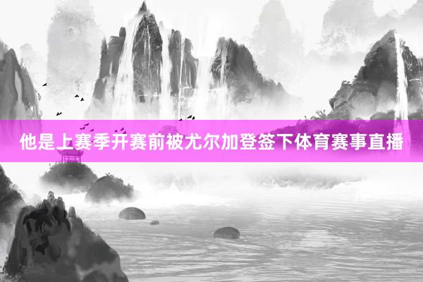 他是上赛季开赛前被尤尔加登签下体育赛事直播