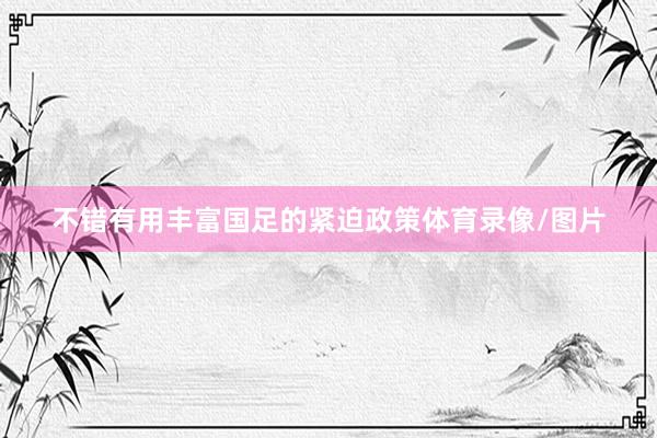 不错有用丰富国足的紧迫政策体育录像/图片