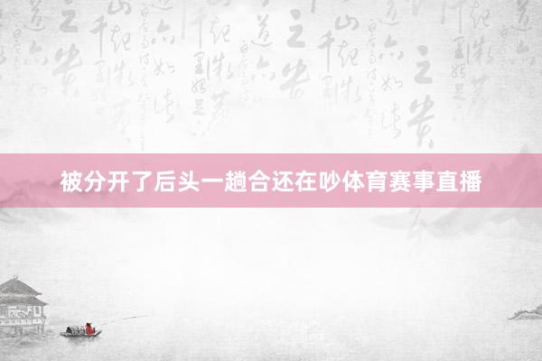 被分开了后头一趟合还在吵体育赛事直播