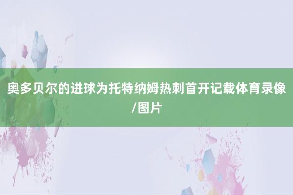 奥多贝尔的进球为托特纳姆热刺首开记载体育录像/图片