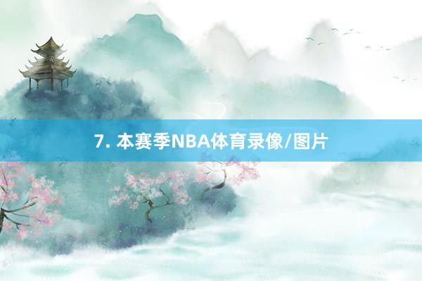 7. 本赛季NBA体育录像/图片
