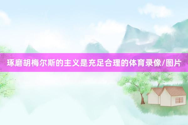 琢磨胡梅尔斯的主义是充足合理的体育录像/图片
