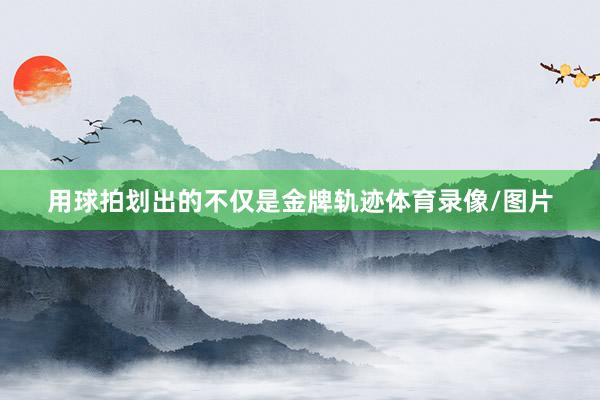 用球拍划出的不仅是金牌轨迹体育录像/图片