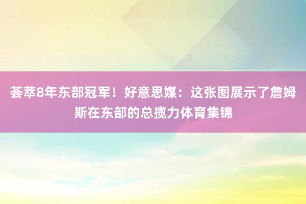 荟萃8年东部冠军！好意思媒：这张图展示了詹姆斯在东部的总揽力体育集锦