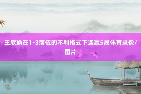 王欣瑜在1-3落伍的不利格式下连赢5局体育录像/图片