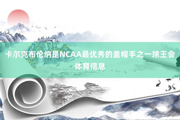 卡尔克布伦纳是NCAA最优秀的盖帽手之一球王会体育信息