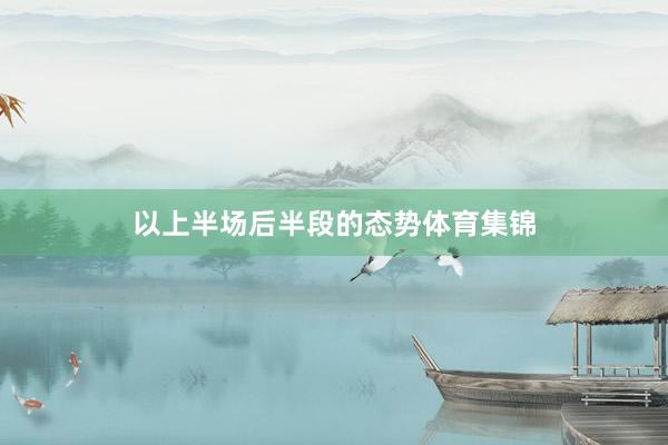 以上半场后半段的态势体育集锦