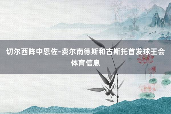 切尔西阵中恩佐-费尔南德斯和古斯托首发球王会体育信息