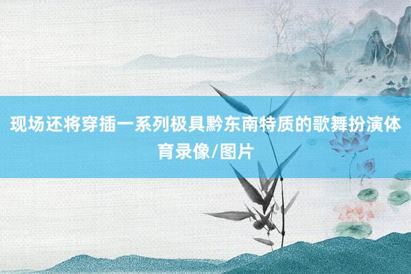 现场还将穿插一系列极具黔东南特质的歌舞扮演体育录像/图片