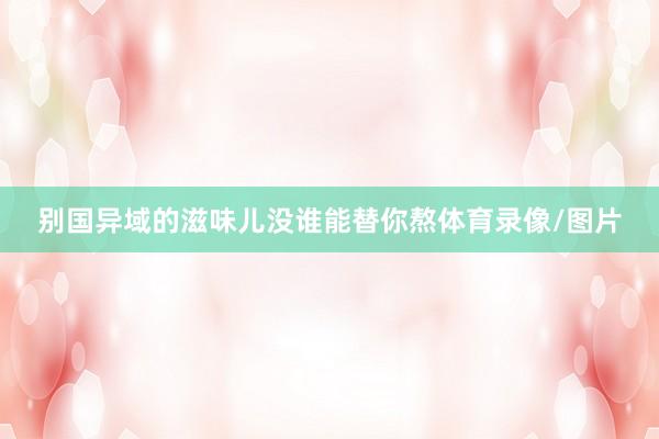 别国异域的滋味儿没谁能替你熬体育录像/图片