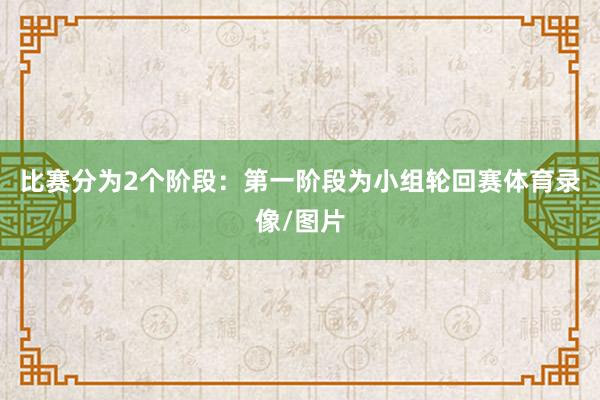 比赛分为2个阶段：第一阶段为小组轮回赛体育录像/图片