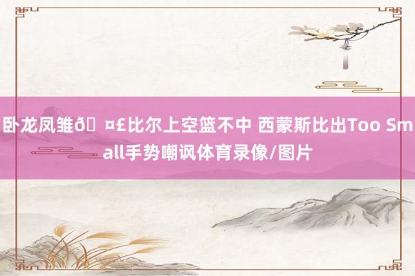 卧龙凤雏🤣比尔上空篮不中 西蒙斯比出Too Small手势嘲讽体育录像/图片