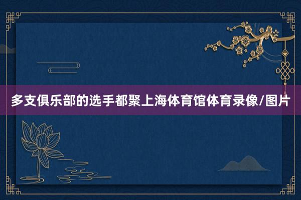 多支俱乐部的选手都聚上海体育馆体育录像/图片