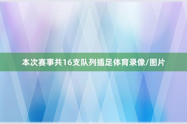 本次赛事共16支队列插足体育录像/图片