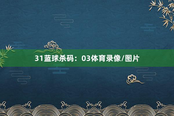 31　　蓝球杀码：03体育录像/图片