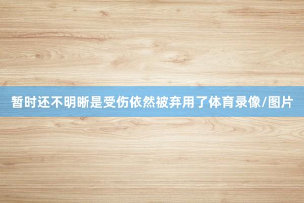 暂时还不明晰是受伤依然被弃用了体育录像/图片