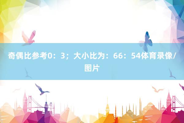 奇偶比参考0：3；大小比为：66：54体育录像/图片