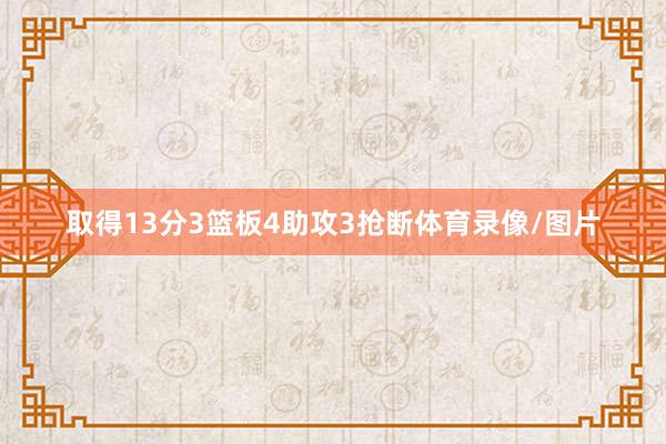 取得13分3篮板4助攻3抢断体育录像/图片