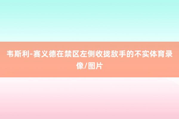 韦斯利-赛义德在禁区左侧收拢敌手的不实体育录像/图片