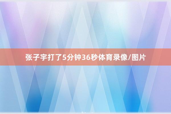 张子宇打了5分钟36秒体育录像/图片